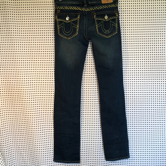 True Religion Joey Jeans with yellow embroidery - Picture 4 of 8